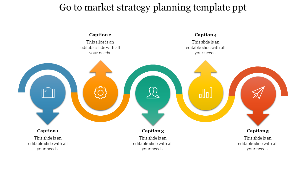 Go To Market Strategy Planning Template PPT Presentation Slide